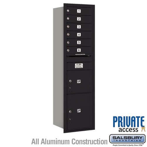 4C Horizontal Mailbox with 6 Doors & 2 Parcel Lockers - Your Locker Store