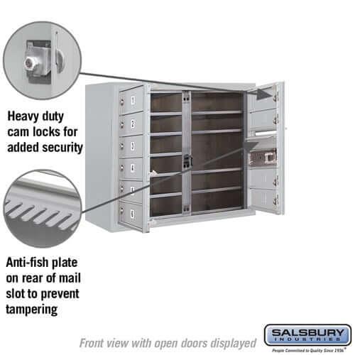 4C Horizontal Mailbox with 10 Doors - Your Locker Store