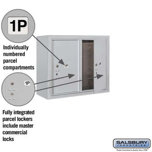 4C Horizontal Parcel Locker with 2 Doors