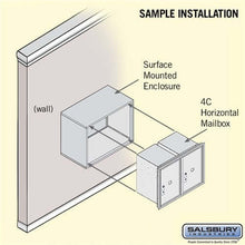 Load image into Gallery viewer, 4C Horizontal Parcel Locker with 2 Doors