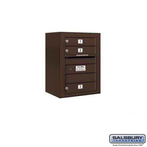 4C Horizontal Mailbox with 3 doors