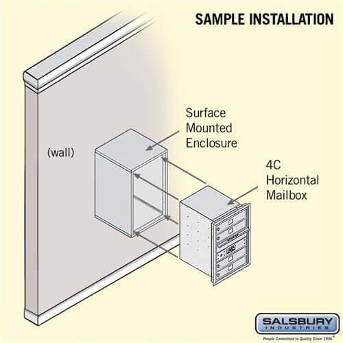 4C Horizontal Mailbox with 4 Doors - Your Locker Store