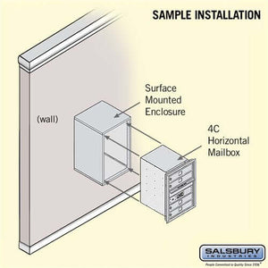 4C Horizontal Mailbox with 4 Doors