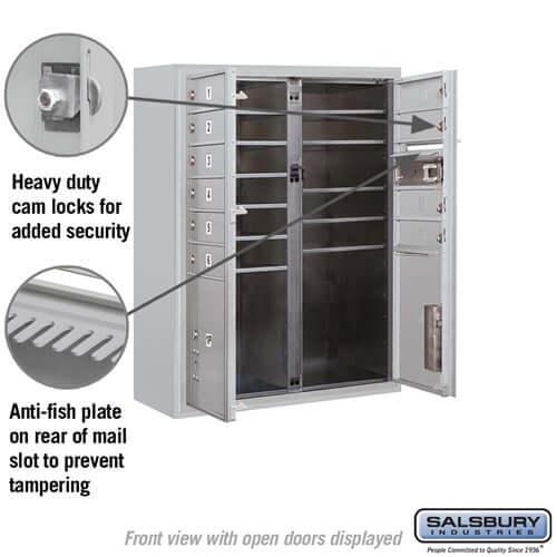 4C Horizontal Mailbox with 10 Doors & 2 Parcel Lockers - Your Locker Store