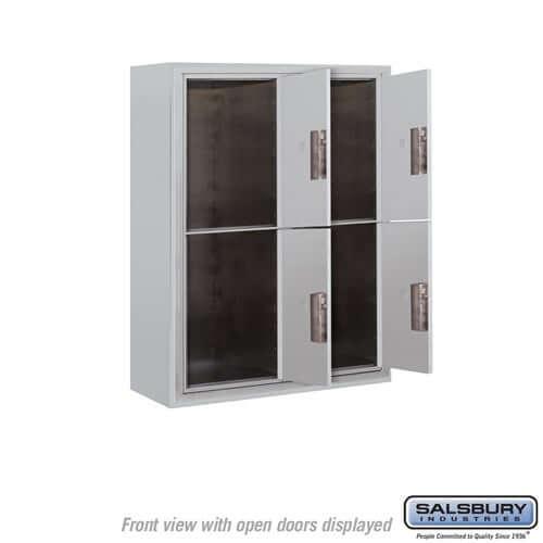 4C Horizontal Parcel Locker with 4 Doors - Your Locker Store