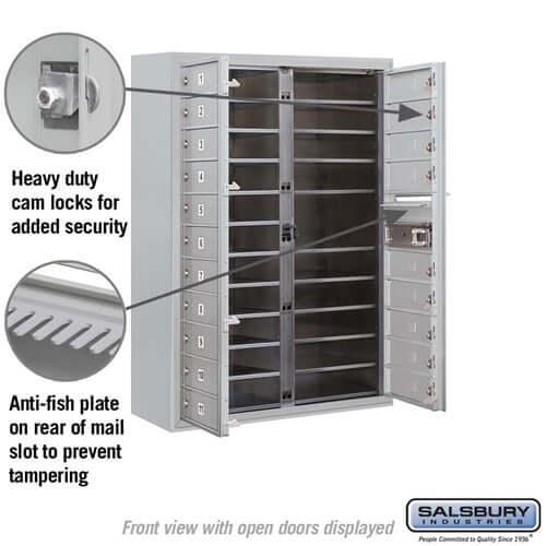4C Horizontal Mailbox with 20 Doors - Your Locker Store