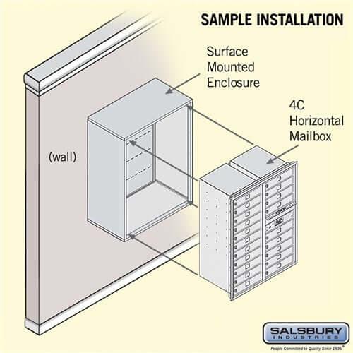 4C Horizontal Mailbox with 20 Doors - Your Locker Store