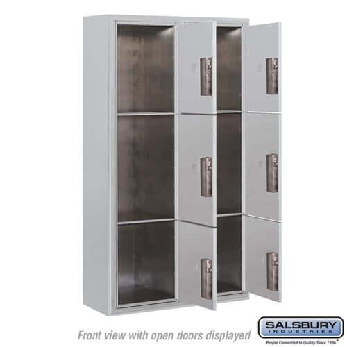 4C Horizontal Parcel Locker with 6 Parcel Doors - Your Locker Store