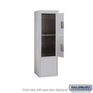 Free-Standing 4C Horizontal Parcel Locker with 2 Doors