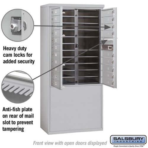 Free-Standing 4C Horizontal Mailbox with 20 Doors - Your Locker Store