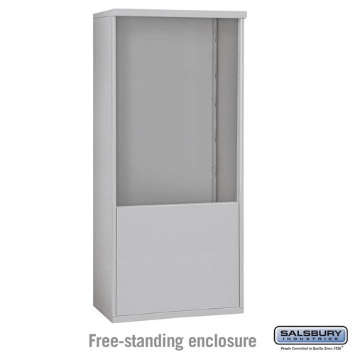 Free-Standing Enclosure — 4C Horizontal Mailboxes