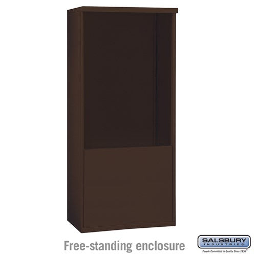 Free-Standing Enclosure — 4C Horizontal Mailboxes
