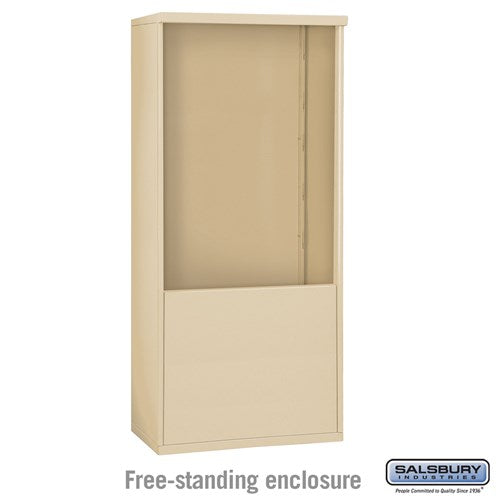 Free-Standing Enclosure — 4C Horizontal Mailboxes