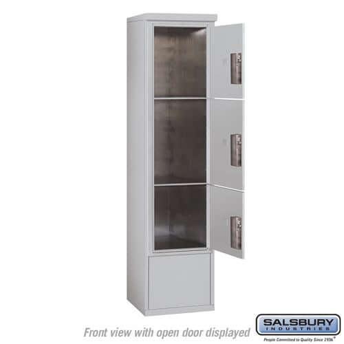 Free-Standing 4C Horizontal Parcel Locker with 3 Doors - Your Locker Store