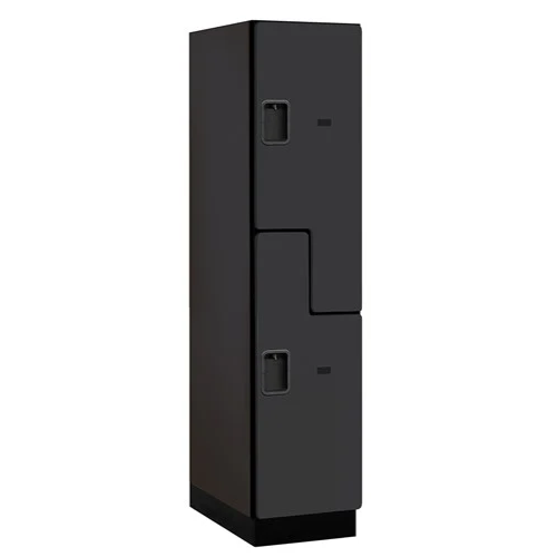 Designer Wood Locker — 2 Tier, 1 Wide — 'S' Style