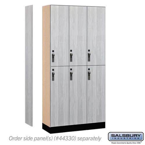 Premier Wood Locker — 2 Tier, 3 Wide - Your Locker Store