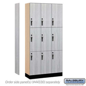 Premier Wood Locker — 3 Tier, 3 Wide