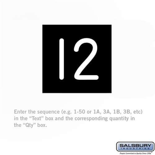 Custom Engraved Number Plate — Premier Wood Lockers - Your Locker Store