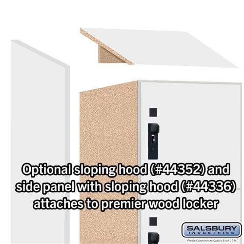 Premier Wood Locker — 6 Tier, 1 Wide