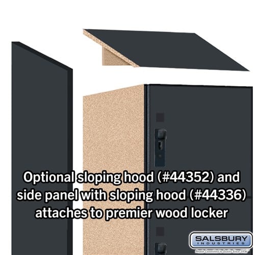 Premier Wood Locker — 6 Tier, 1 Wide