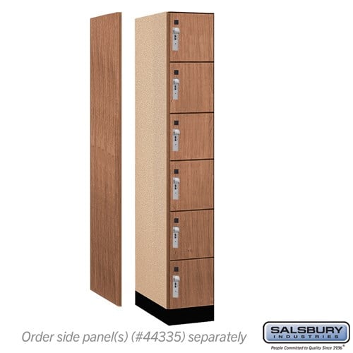 Premier Wood Locker — 6 Tier, 1 Wide
