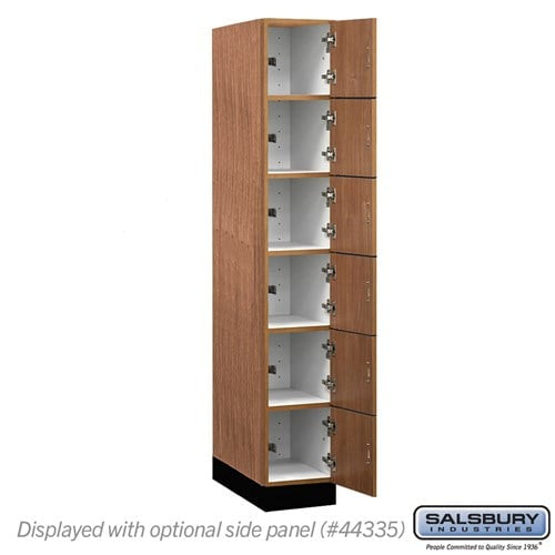 Premier Wood Locker — 6 Tier, 1 Wide