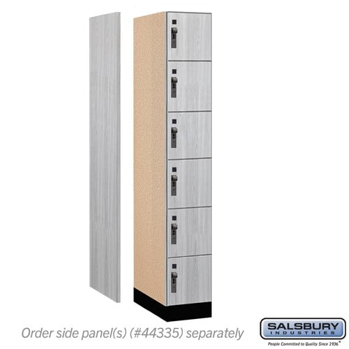 Premier Wood Locker — 6 Tier, 1 Wide