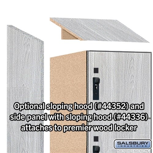Premier Wood Locker — 6 Tier, 1 Wide
