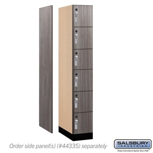 Premier Wood Locker — 6 Tier, 1 Wide