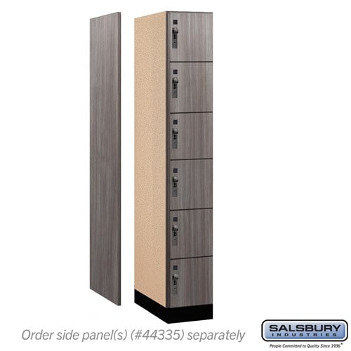 Premier Wood Locker — 6 Tier, 1 Wide