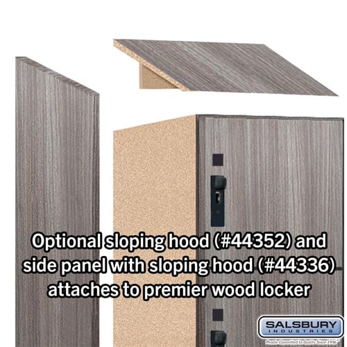 Premier Wood Locker — 6 Tier, 1 Wide
