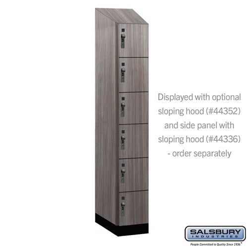 Premier Wood Locker — 6 Tier, 1 Wide