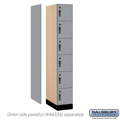 Premier Wood Locker — 6 Tier, 1 Wide