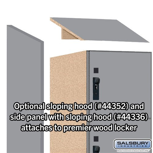 Premier Wood Locker — 6 Tier, 1 Wide