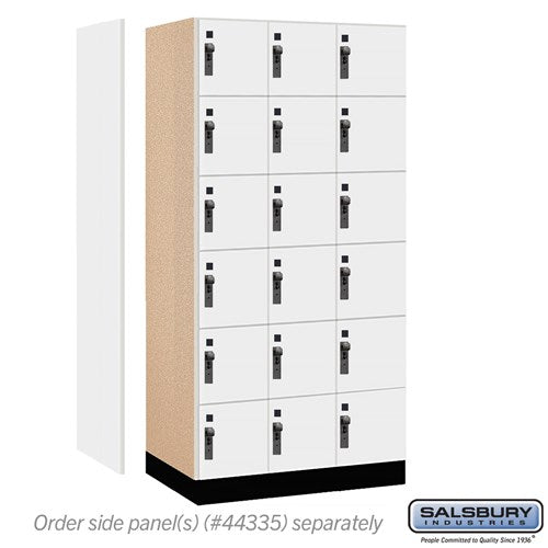 Premier Wood Locker — 6 Tier, 3 Wide