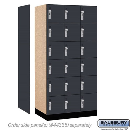 Premier Wood Locker — 6 Tier, 3 Wide