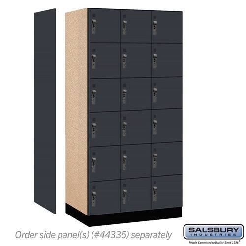 Premier Wood Locker — 6 Tier, 3 Wide