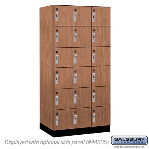 Premier Wood Locker — 6 Tier, 3 Wide