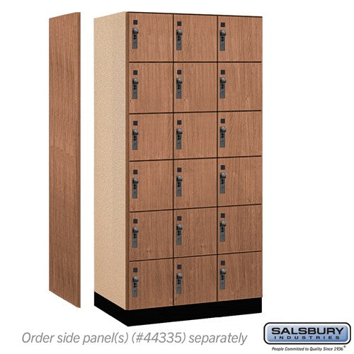 Premier Wood Locker — 6 Tier, 3 Wide
