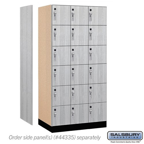 Premier Wood Locker — 6 Tier, 3 Wide