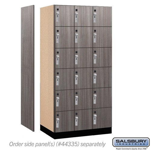 Premier Wood Locker — 6 Tier, 3 Wide