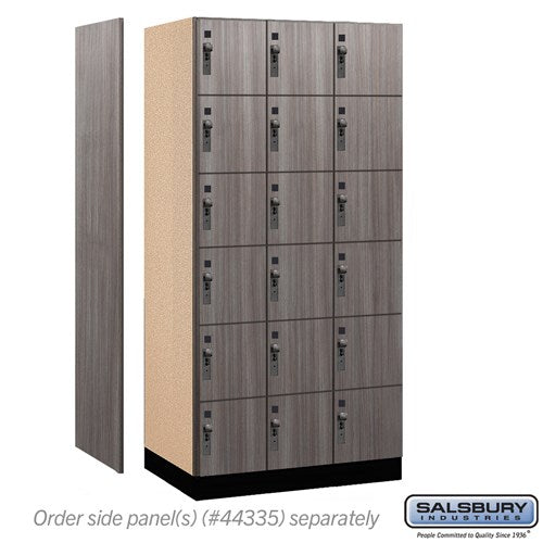 Premier Wood Locker — 6 Tier, 3 Wide