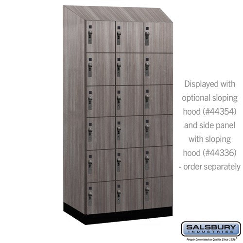 Premier Wood Locker — 6 Tier, 3 Wide