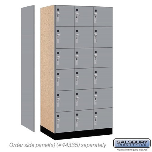 Premier Wood Locker — 6 Tier, 3 Wide