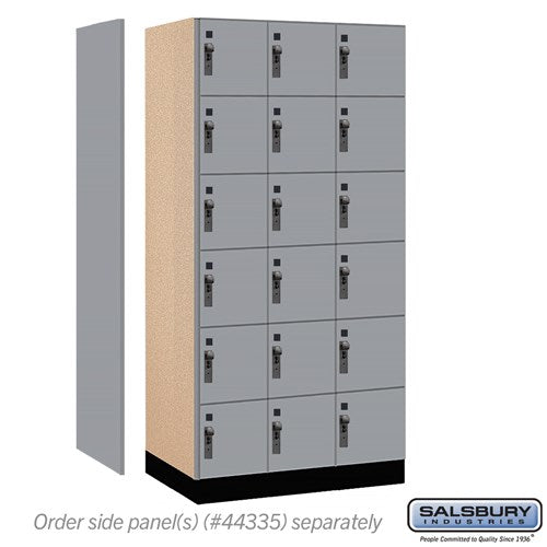 Premier Wood Locker — 6 Tier, 3 Wide