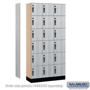 Premier Wood Locker — 6 Tier, 3 Wide