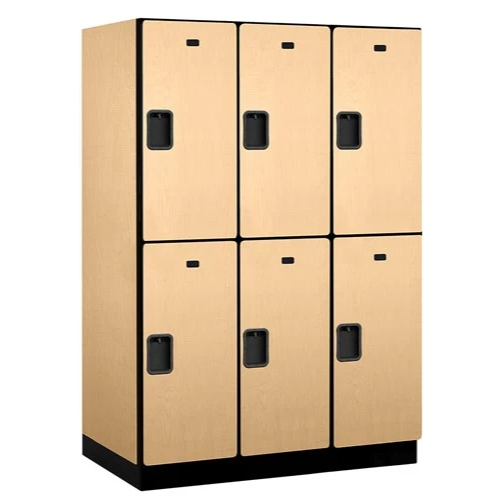 Designer Wood Locker — 2 Tier, 3 Wide