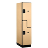 Designer Wood Locker — 2 Tier, 1 Wide — 'S' Style