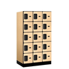 Designer Wood Locker — 5 Tier, 3 Wide