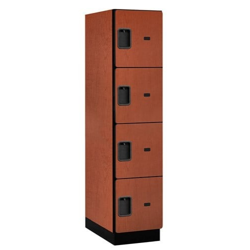 Designer Wood Locker — 4 Tier, 1 Wide